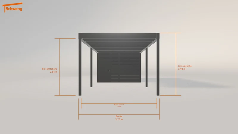 #DE Schweng Flachdachcarport C600 (ID x7xqp3)