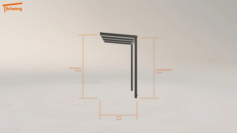 #DE Schweng Terrassenüberdachung S350 (ID 77qxjq)