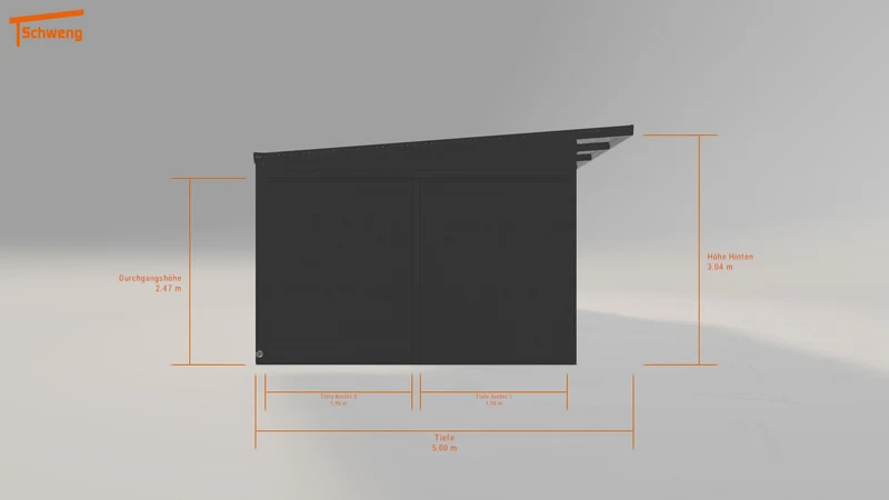 #DE Schweng Pultdachcarport S400 (ID 2qjvyv)