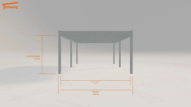#DE Schweng Flachdachcarport C600 (ID w37nvr) #MTG