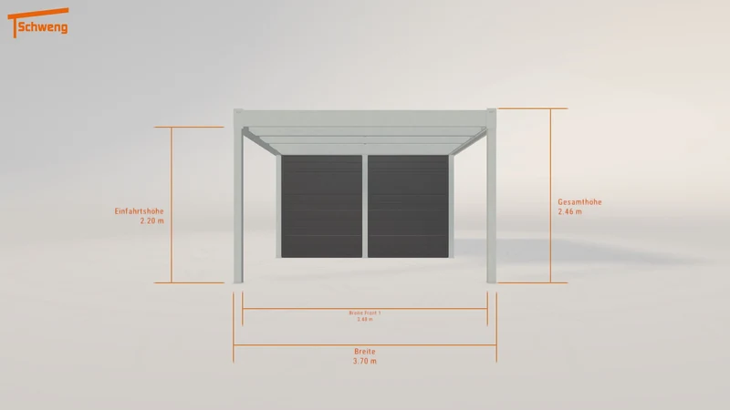 #DE Schweng Flachdachcarport C600 (ID mj57yr) #MTG