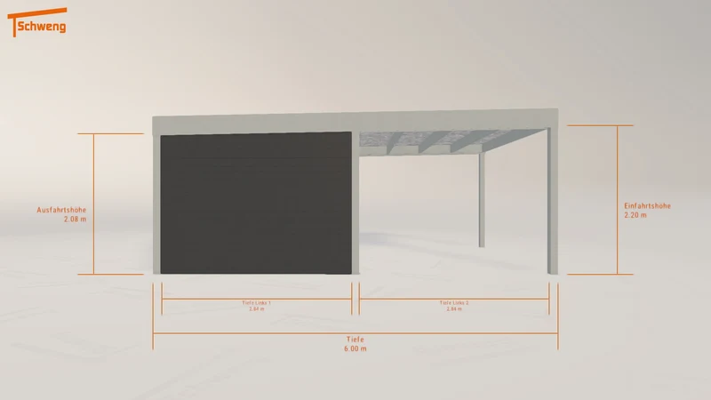 #DE Schweng Flachdachcarport C600 (ID mj57yr) #MTG