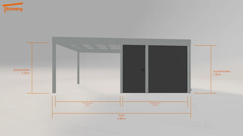 #DE Schweng Flachdachcarport C600 (ID mj57yr) #MTG