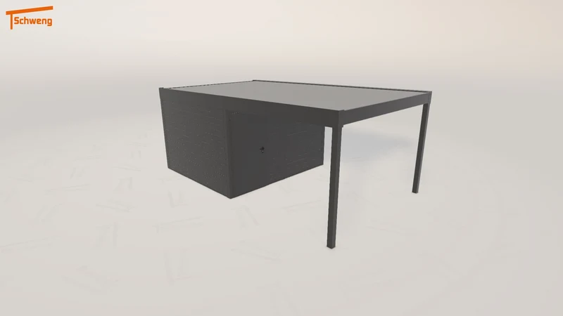 #DE Schweng Flachdachcarport C600 (ID zbjgmg)