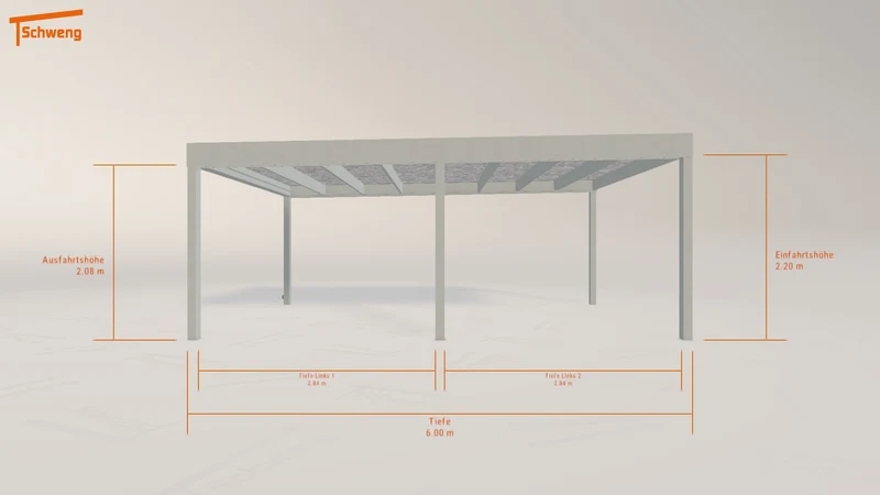 #DE Schweng Flachdachcarport C600 (ID w37nqr) #MTG