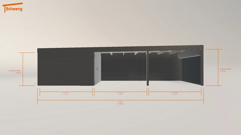 #DE Schweng Flachdachcarport C600 (ID pb8jb7) #MTG
