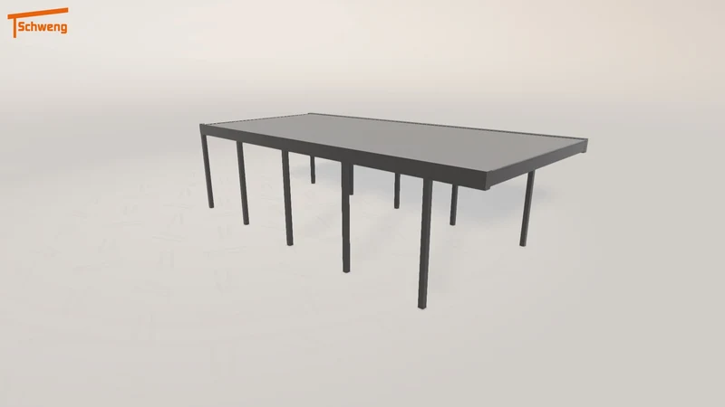 #DE Schweng Flachdachcarport C600 (ID 9wnbng)