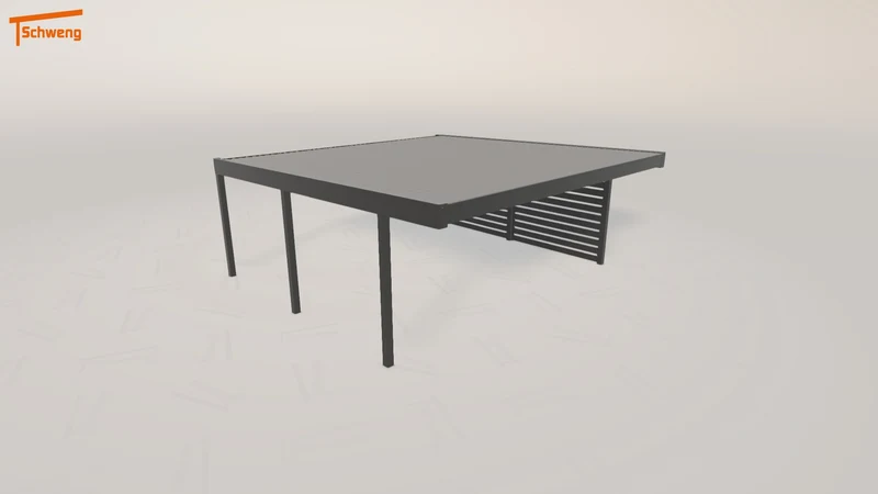 #DE Schweng Flachdachcarport C600+ (ID k29mp5)