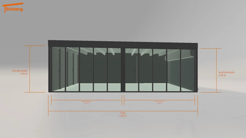 #DE Schweng Flachdachcarport C600+ (ID x7x3rw) #MTG