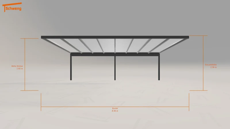 #DE Schweng Terrassenüberdachung S400 (ID mj5gz8)