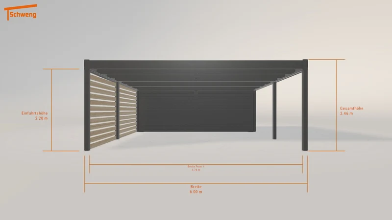 #DE Schweng Flachdachcarport C600 (ID qdj5r7) #MTG