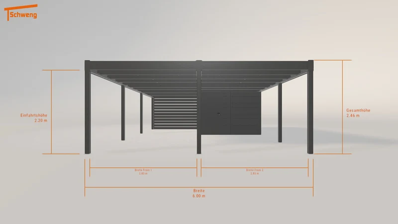 #DE Schweng Flachdachcarport C600 (ID k29vxz) #MTG