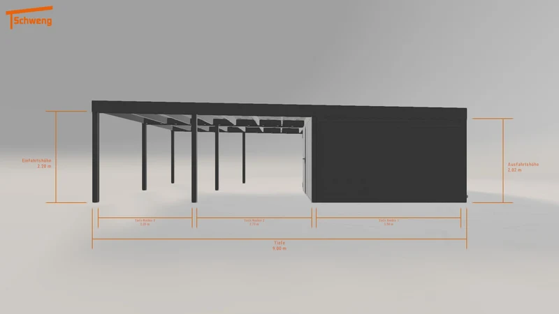 #DE Schweng Flachdachcarport C600 (ID k29vxz) #MTG
