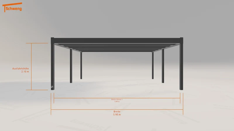 #AT Schweng Flachdachcarport C600+ (ID w37z4v) #MTG