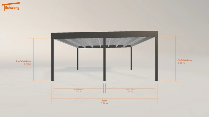 #AT Schweng Flachdachcarport C600+ (ID w37z4v) #MTG