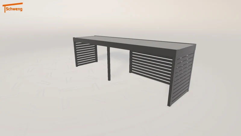 #DE Schweng Flachdachcarport C600 (ID 9wn43q) #MTG