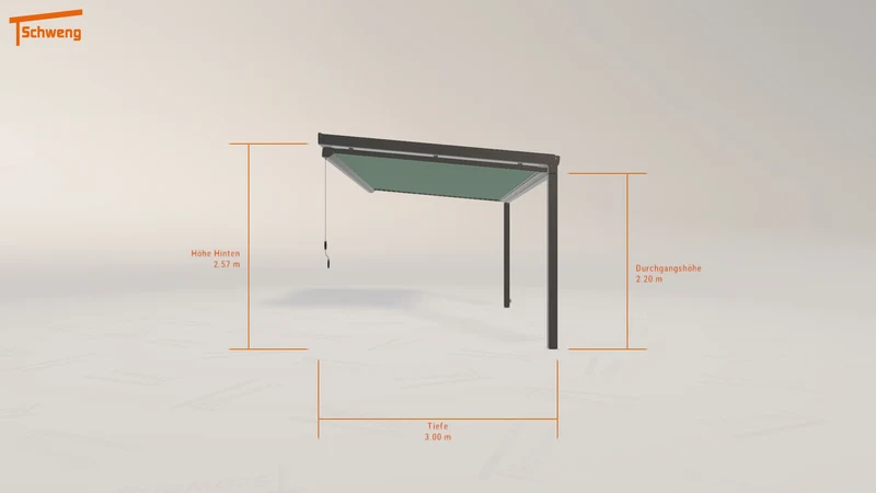 #DE Schweng Terrassenüberdachung S350 (ID qdj788)
