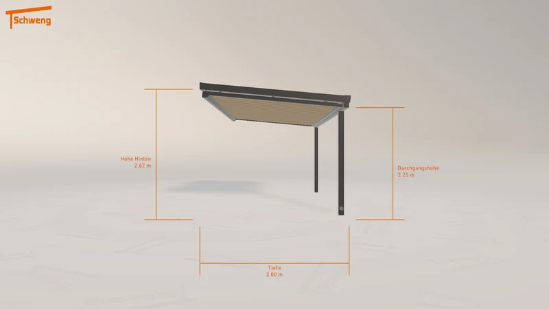 #DE Schweng Terrassenüberdachung S400 (ID rjwxd2)