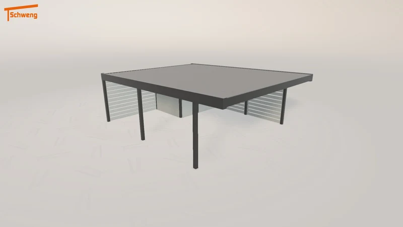 #DE Schweng Flachdachcarport C600 (ID dv5m9m)