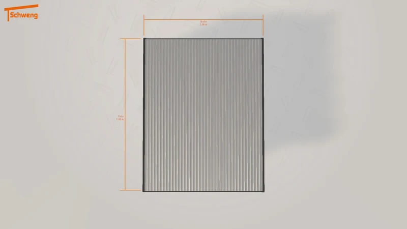#DE Schweng Flachdachcarport C600 (ID dv5m9m)