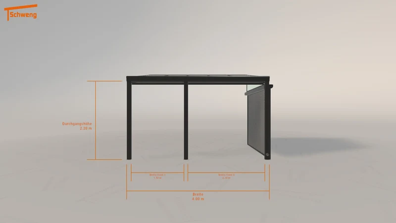 #DE Schweng Terrassenüberdachung S400 (ID 85dgqj)