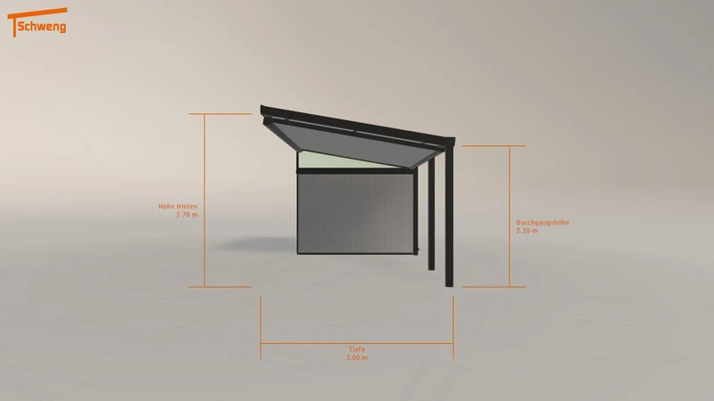 #DE Schweng Terrassenüberdachung S400 (ID 85dgqj)