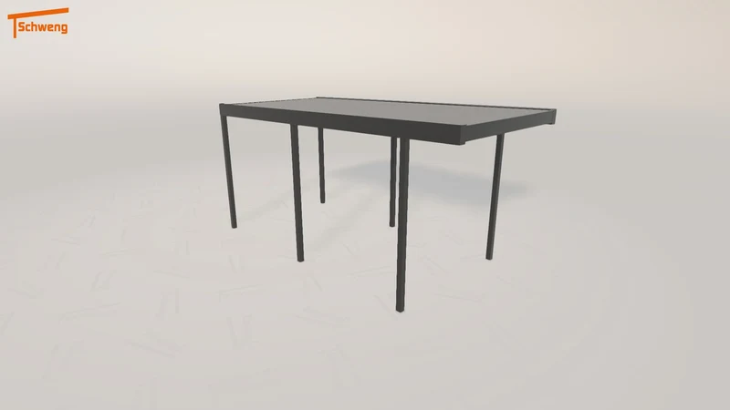 #DE Schweng Flachdachcarport C600 (ID 42zp38)