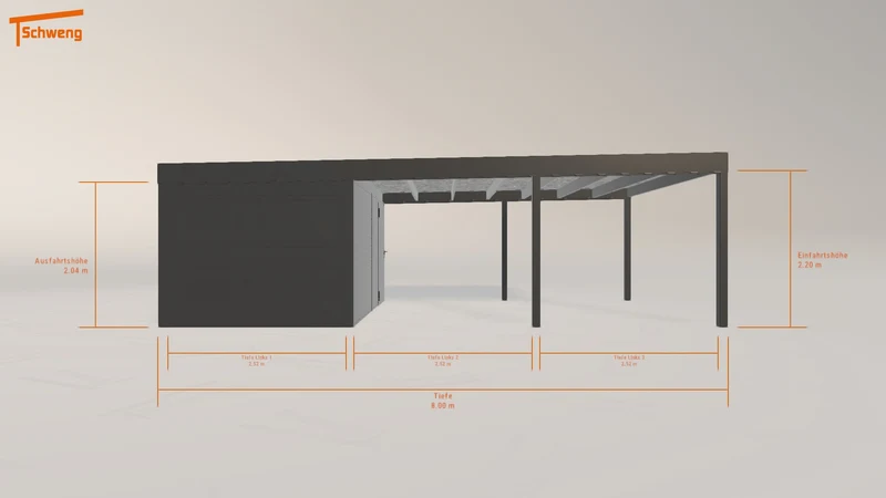 #DE Schweng Flachdachcarport C600 (ID 5mnv44) #MTG