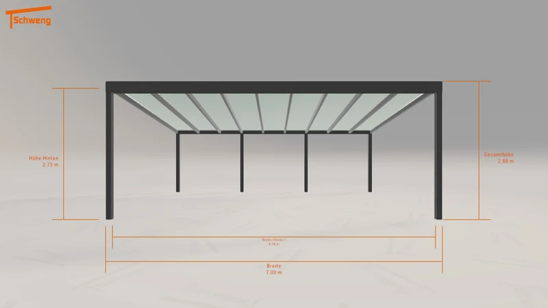 #DE Schweng Terrassenüberdachung S400 (ID 85db3d)