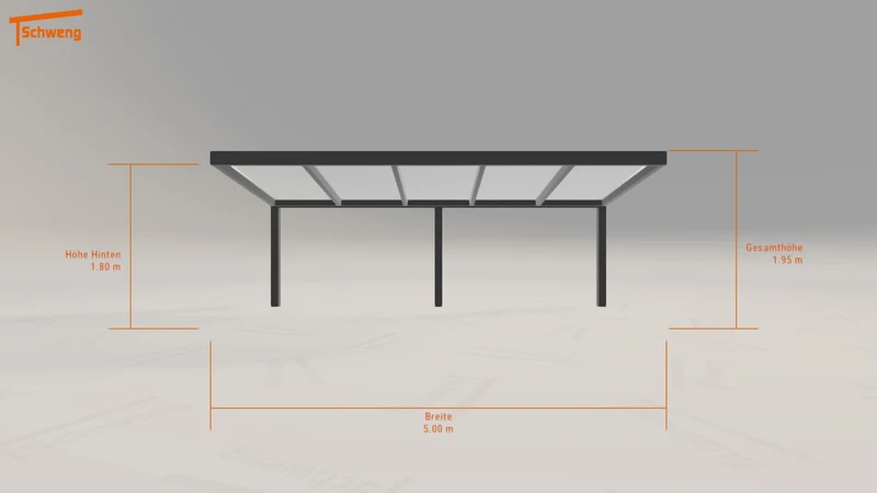 #DE Schweng Pultdachcarport S350 (ID v45kgx)