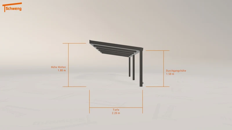 #DE Schweng Pultdachcarport S350 (ID v45kgx)