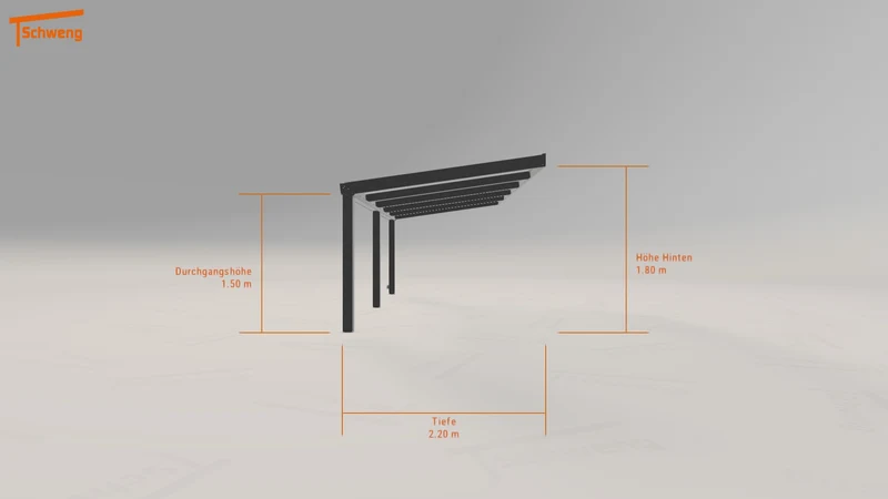 #DE Schweng Pultdachcarport S350 (ID v45kgx)