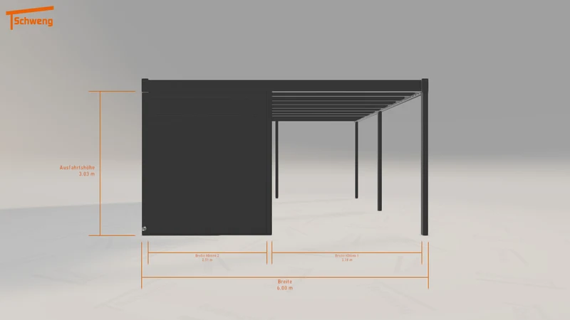 #DE Schweng Flachdachcarport C600+ (ID 77qz3q)