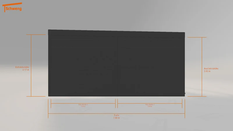 #DE Schweng Flachdachcarport C600+ (ID 77qz3q)