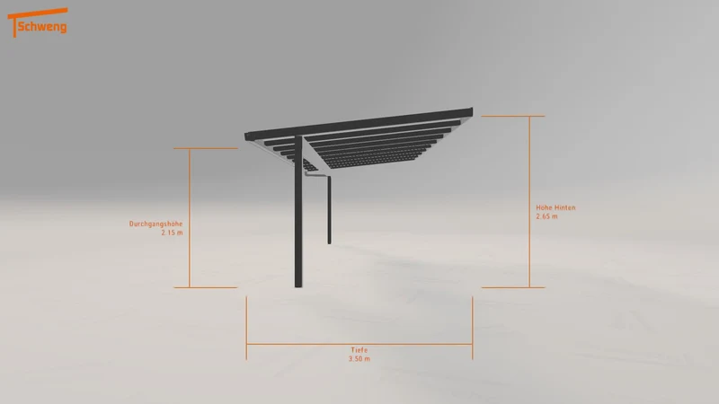#DE Schweng Terrassenüberdachung S350 (ID dv57x3)