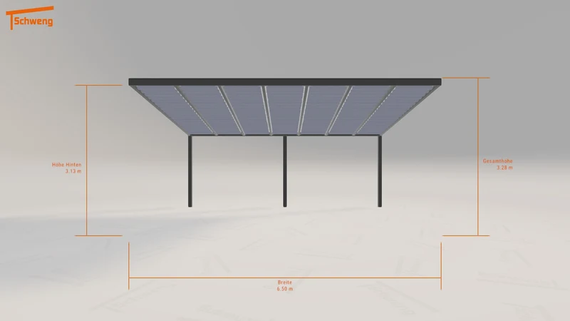 #DE Schweng Terrassenüberdachung S400 (ID qdjp4n)