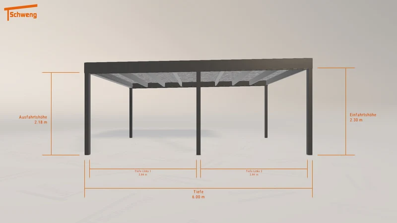 #DE Schweng Flachdachcarport C600 (ID mj5qxg) #MTG