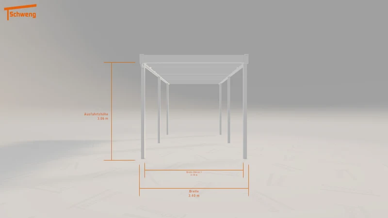 #DE Schweng Flachdachcarport C600 (ID x7x3gn)