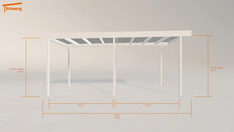 #DE Schweng Flachdachcarport C600 (ID x7x3gn)