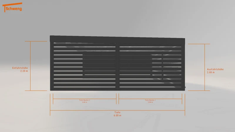 #DE Schweng Flachdachcarport C600 (ID qdjnz8)