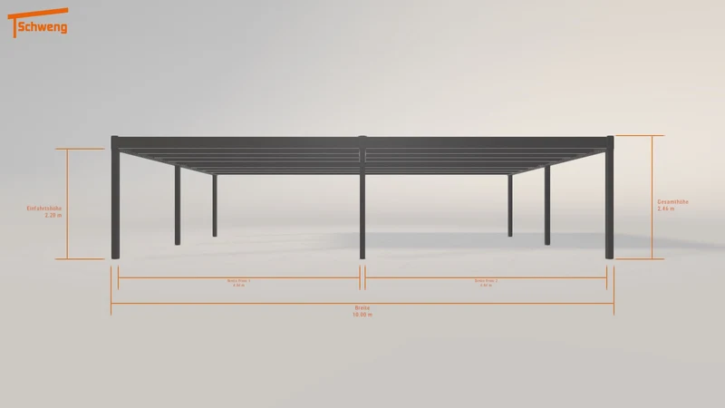 #DE Schweng Flachdachcarport C600+ (ID x7xzgy) #MTG