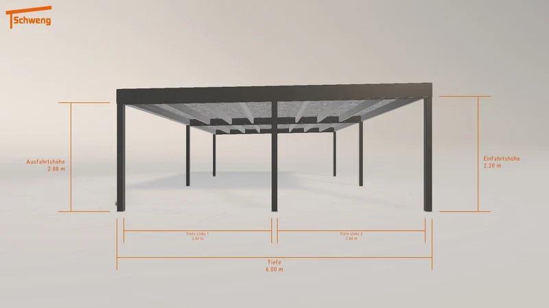 #DE Schweng Flachdachcarport C600+ (ID x7xzgy) #MTG