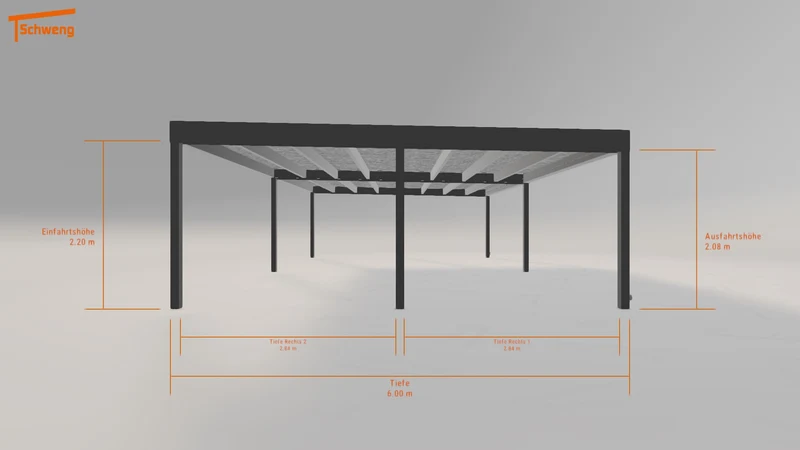 #DE Schweng Flachdachcarport C600+ (ID x7xzgy) #MTG