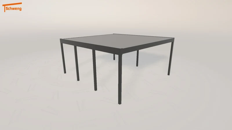 #DE Schweng Flachdachcarport C600 (ID 77qvp8)
