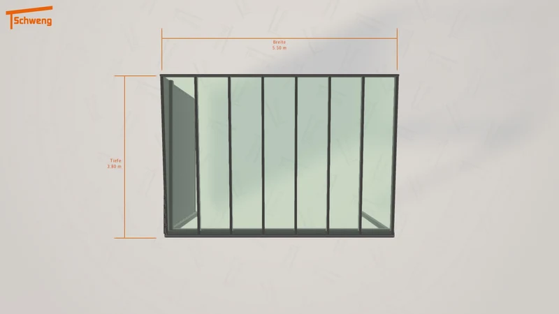#DE Schweng Terrassenüberdachung S400 (ID 5mnb2k)