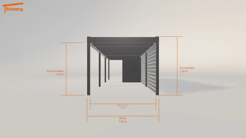 #DE Schweng Flachdachcarport C600 (ID 5mnn2z) #MTG