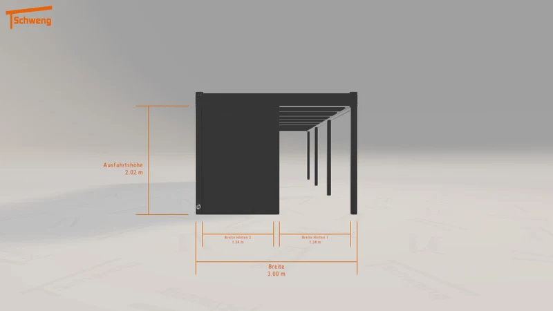 #DE Schweng Flachdachcarport C600 (ID 5mnn2z) #MTG