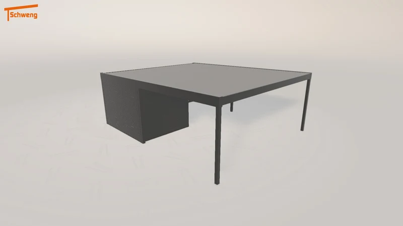 #DE Schweng Flachdachcarport C600+ (ID x7xxbd) #MTG