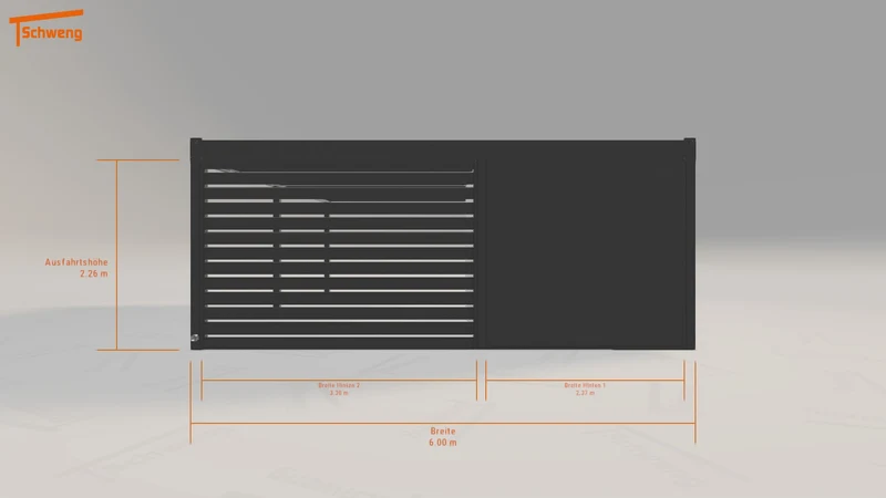 #DE Schweng Flachdachcarport C600+ (ID x7xxbd) #MTG
