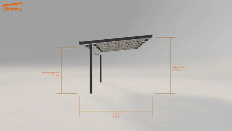 #DE Schweng Terrassenüberdachung S400 (ID 85dzkq)